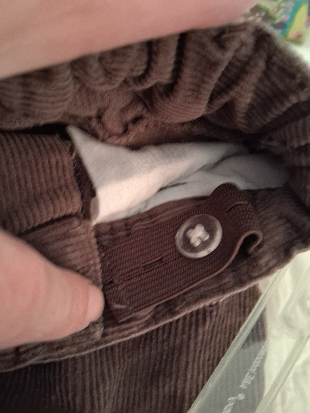 Gymboree Brown Corduroy Cotton Pants - Classic Straight Fit 3T - Picture 6 of 6